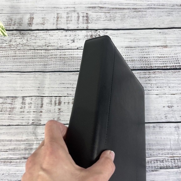 Vintage 1998 Shafmaster Amboldi Black Leather Office Day Planner Address Book - Picture 3 of 16